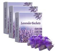Lavender Sachet Bags | 30 Dried Lavender Wardrobe Fresheners | Natural Lavenders Moth Repellents Wardrobes | Long-Lasting Fragrance Lavenders Sachets Bags for Cabinets, Car, Clothes