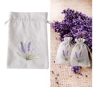 Lavender Sachet Packaging Bag with Storage and Perfume Holders - 5pcs Cotton Drawstring