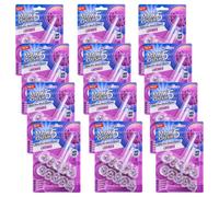 Lavender Scent 12-Pack Toilet Rim Block Cleaners Anti-Limescale Foaming 4-W overage