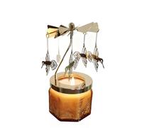 Lavender Scented Candle Carousel Rotary Candle Holder Spinning Tea Light Holder Birthday Gifts for Women, Mom, Wife, Girlfriend, Sister, Female Friends (Hummingbird)