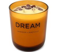 Lavender Scented Candles - Amethyst Infused Crystal Candle Gift for Women | Svibes Collection Aromatherapy Candles for Better Sleep, Stress Relief, Anxiety (Lavender + Amethyst)