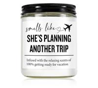 Lavender Scented Candles, Soy Wax Travel Theme Candle Gift Set, Frosted Jar | Friend Candle with Black Lid, for Home and Office Aromatherapy, Thoughtful Candles Birthday Gifts for Women