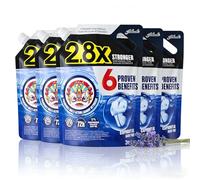 Lavender Scented Concentrated Laundry Detergent Plant Based Gentle Formula Stain Remover Deep Cleaning Suitable for All Fabrics 2 Liter X 5 Refill Bags