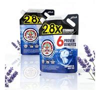 Lavender Scented Concentrated Laundry Detergent Plant Based Gentle Formula Stain Remover Deep Cleaning Suitable for All Fabrics 2 Liter X 2 Refill Bags