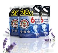 Lavender Scented Concentrated Laundry Detergent Plant Based Gentle Formula Stain Remover Deep Cleaning Suitable for All Fabrics 2 Liter X 3 Refill Bags