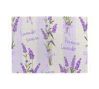 Lavender Season Aroma Charming,500 Pieces Puzzles for Adults-Wooden Jigsaw Puzzle for Adults Elderly