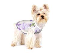 Lavender Season Aroma Charming,Cotton Sleeveless Pet T-Shirt Soft Stretchy Puppy Breathable Vest,L