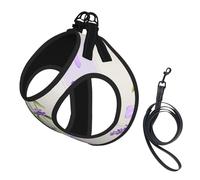 Lavender Season Aroma Charming,Pet Harness,Adjustable Reflective Dog Harness,Pet Leash Vest,M