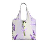 Lavender Season Aroma Charming,Reusable Tote Bags Grocery Bags Large Capacity Canvas Shopping Shoulder bag