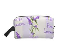 Lavender Season Aroma CharmingMakeup Trave Bag for Women,Cosmetic Large Capacity Organizer