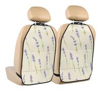 Lavender Small,2 Pack Car Seat Kick Mats Back Seat Protector Durable Back Seat Organiser