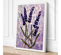 Lavender Sprigs Botanical Canvas Wall Art Print 36x24 Inch