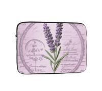 Lavender Stamp Laptop Case 13 inch, Shockproof Protective Computer Sleeve Cover Water Resistant Laptop Bag Carrying Tablet Cover Briefcase Handbags Gifts for Men Women