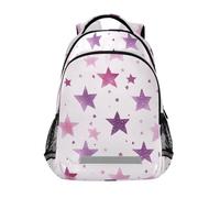 Lavender Stars school kid backpack with large books bag for kids mochilas de moda para adolecentes