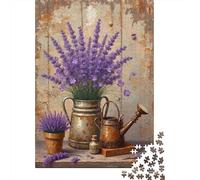 Lavender Still Life 1000 Piece Premium Cardstock Diy Jigsaw Puzzle Kids Beginners Educational Game Stress Relief 70x50cm/1000pcs