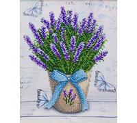 Lavender - TN-1272 - Bead Embroidery kit - Contemporary Embroidery - 100% Glass Seed Beads Preciosa - Needlepoint - Handcraft - Tapestry kit - Needle Arts - Decor
