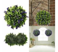 Lavender Topiary Ball for Home Decor, Weather resistant Design, Enhance Your Space with Natural Beauty(30cm)