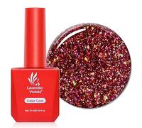 Lavender Violets 15ml Gel Nail Polish Plump Pomegranate Super Refractive Glittery UV LED Soak Off Nail Lamp Curing Popular Star Red Goldleaf Manicure Pedicure Larger Content Salon Quality A0681