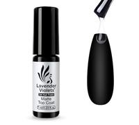 Lavender Violets Matte Top Coat, Clear UV Gel Polish - Velvety Non-Wipe Finish for Long-Lasting Manicure, Professional Salon Quality at Home, Beginner-Friendly for Office & Date Night