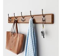 Lavender Wall Mounted Coat Rack Sturdy 6 Hook nizer for Kitchen Bathroom Door Perfect for Coats Hats Clothes and Keys Stylish Space Saver
