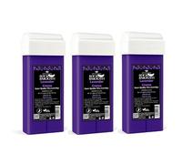 Lavender Wax Cartridge for Hair Removal - 100g Roll-On Depilatory Wax by Eternal Beauty | For All Skin & Hair Types | Vegan, Easy to Use, Professional Waxing Refill for Wax Heater (Pack of 3)