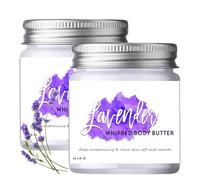 Lavender Whipped Organic Body Butter Lavender Essential Oils Moisturizer Whipped Shea Body Butter Soothing Nourishing Body Cream for All Skin Types
