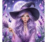 Lavender Witch 35 Piece Jigsaw Puzzles for Adults and Kids, Impossible Puzzle, Jigsaws 35 pieces for adults Gifts, Difficult jigsaw puzzles for The Whole Family