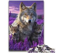 Lavender Wolf 2000 Piece Jigsaw Puzzles for Teenagers,Challenging Game Gifts for Is Ideal As A Gift for The Whole Family (70X100cm)