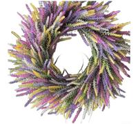 Lavender Wreath 50cm Realistic Artificial Flowers for Door