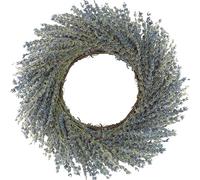 Lavender Wreath - Exquisite Dried Flower Decor for Front Door - Stunningly Weatherproof Outdoor Decoration for All Seasons - Ideal 12-Inch Spring/Summer Wreath - Premium Lavender