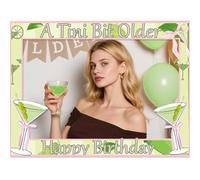 LaVenty A Tini Bit Older Birthday Party Booth Props Frame Martini Bar Party Decorations Weenies and Tinis Decor for Bachelorette Martini Birthday Decorations