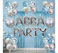 LaVenty ABBA Party Decorations Disco Balloons Mamma Mia Themed Balloons | Retro 70s Dancing Party Supplies