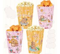 LaVenty Capybara Party Favor Bags Cute Capybara Goodies Candy Bags Popcorn Boxes Animal Candy Boxes for Wedding Birthday Baby Shower