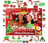 LaVenty Christmas Photo Booth Props Christmas Party Game Accessories Christmas Selfie Props Lets Get Ugly Party Decoration Christmas Party Activities