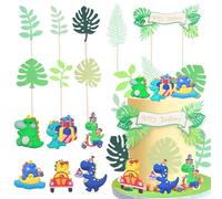 LaVenty Dinosaur Cake Decorations Dinosaur Cupcake Topper Little Dinosaur Cake Toppers for Birthday Baby Shower Party Supplies