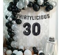 LaVenty Mens 30th Birthday Decoration Talk 30 to Me Decoration