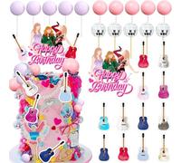 LaVenty Singer Birthday Cake Decoration Party Decorations Birthday Girls Theme Photo Backdrop Era Party Music Fans Lover Party Supplies