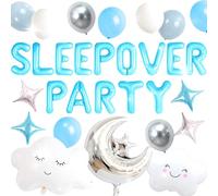 LaVenty Sleepover Party Decoration sleepover party supplies girls Moon Star for Girls Pajamas Slumber Night Out Party Decoration for Birthday Baby Shower Bridal Shower