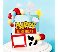 LaVenty Toy Happy Birthday Sign Cake Decorations
