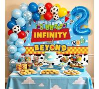 LaVenty Two Infinity and Beyond Birthday Decorations 2nd Birthday Balloon