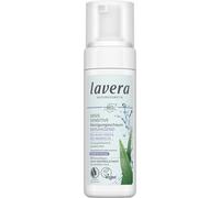 lavera Basic Sensitive Cleansing Foam - Natural Cosmetics - Vegan - Organic Aloe Vera and Organic Almond Oil - Facial Cleansing - Natural Cleansing Formula - 1 x 150 ml