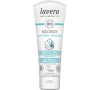 lavera basis sensitive Hand Cream 75 ml | Vegan natural cosmetics, hand cream, intensive care for stressed hands, fast-absorbing, nourishing hand care