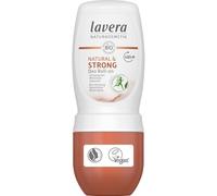 lavera Deo Roll-on NATURAL & STRONG 50 ml | Natural cosmetics, roll-on deodorant, reliable aluminium-free protection, pleasantly fresh, for sensitive skin