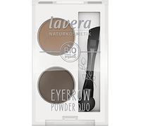 Lavera Eyebrow Powder Duo - Natural Cosmetics - Talc-Free, Vegan, Silicone-Free, Mineral Oil-Free - With Mineral Colour Pigments & Organic Jojoba Oil - 2 x 0.8 g