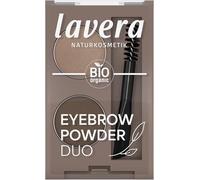 lavera Eyebrow Powder Duo - with 2-in-1 applicator - two coordinated colours - subtle to intense combinations - natural cosmetics - 1 piece