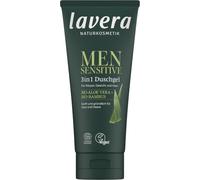 lavera Men Sensitive 3-in-1 Shower Gel, Organic Bamboo & Aloe Vera, 200 ml