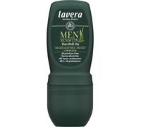 lavera Men sensitive Deo Roll-On 50 ml | Vegan natural cosmetics, reliable aluminium-free deodorant protection, pleasantly fresh, for sensitive skin