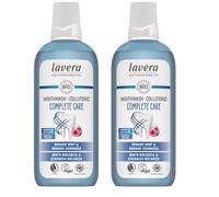 lavera Mouthwash Complete Care - Alcohol-Free -Fluoride-Free - Organic Mint and Organic Echinacea for 5-fold Effect - Vegan - Natural Cosmetics - 400 ml (Pack of 2)