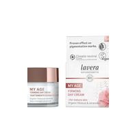 lavera MY AGE Firming Day Cream - hibiscus and plant ceramides - reduces pigmentation spots - for mature skin - natural cosmetics - vegan - organic (1 x 50ml)