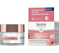 lavera MY AGE Regenerating Night Cream - Night Cream with Organic Hibiscus & Ceramides - for Mature Demanding Skin - Reduces Pigment Spots - Natural Cosmetics - Vegan - Organic (1 x 50 ml)